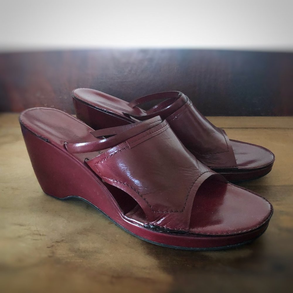 Costume National Red Leather Shoes - New. Size 9.5